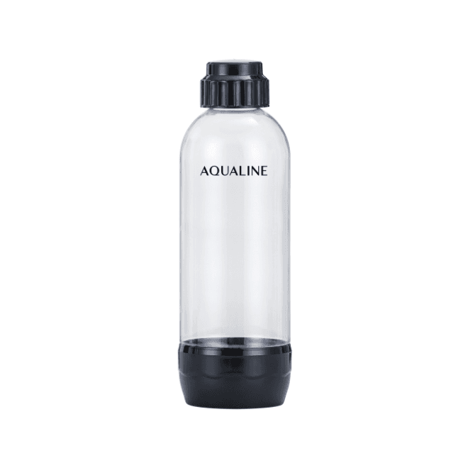 Aqualine| Plastic Bottle 1L Black